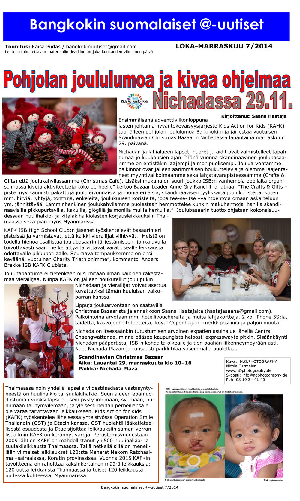 Bangkokin Suomalaiset 7/2014 – Thailand
