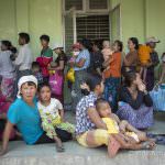 Patients in line