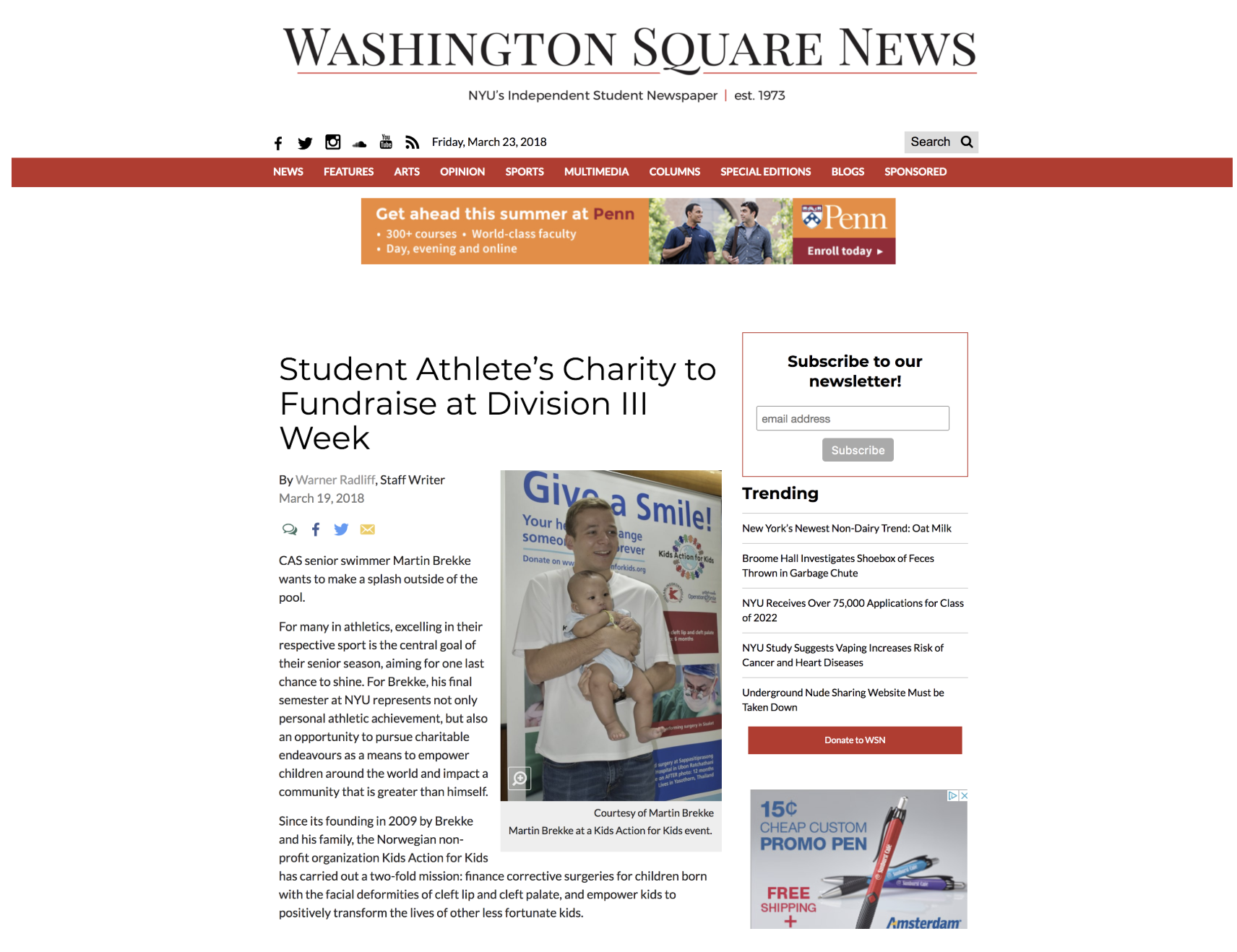 Washington Square News Online – USA